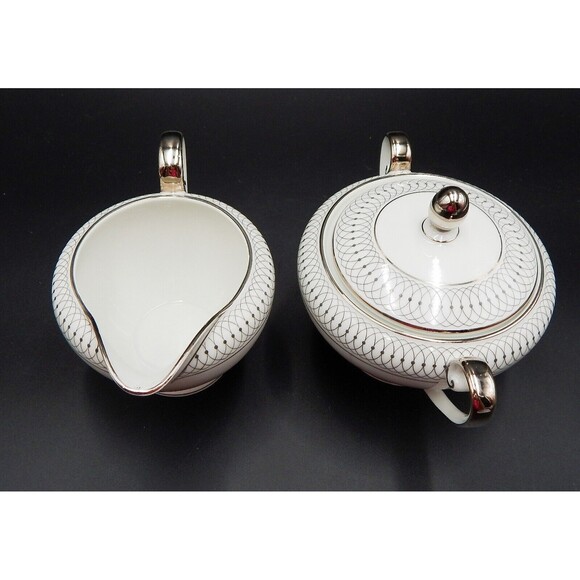 Tirschenreuth The Elgin Sugar & Creamer Bavaria Germany Silver 2270 Pasco - Picture 5 of 16